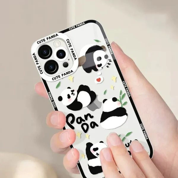 WPASPC000833-02 One Day of Panda with Bamboo Apple iPhone Protective Case