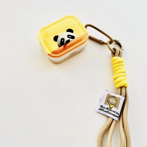 WPASEC000259-0262-02 Original Cute Panda Face Apple AirPods Case Cover