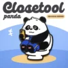 WPDCBR000199-01 Paid Overtime Panda Original Cute Metal Brooch Badge Pin