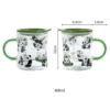 WPLSCPTC0040 Panda and Bamboo Glass Water Cup with Tea Separation Infuser