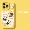 Panda and Food Multi-Color Cute Silicone Apple iPhone Case