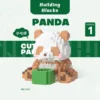 WPDTBB000163 Panda Childhood Series Mini Building Blocks Puzzle Toy