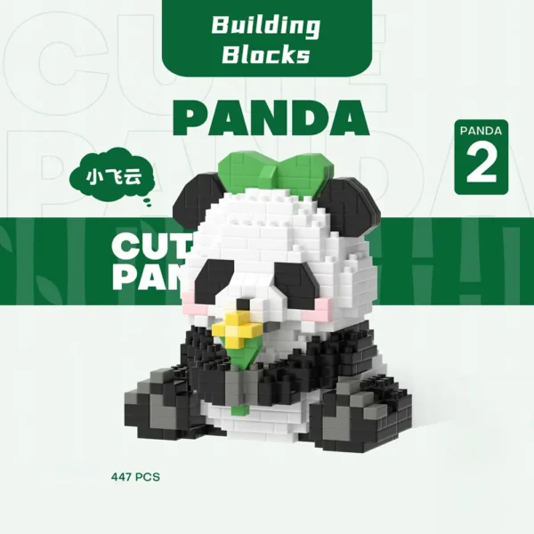 WPDTBB000164 Panda Childhood Series Mini Building Blocks Puzzle Toy