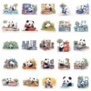 WPDCSK000277-05 Panda Daily Life Series Waterproof Stickers for Journals 50 Pcs
