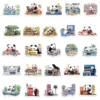 WPDCSK000277-06 Panda Daily Life Series Waterproof Stickers for Journals 50 Pcs