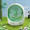 WPLSFN000232-01 Panda Desk Fan USB Rechargeable Mini Desktop Portable Fan