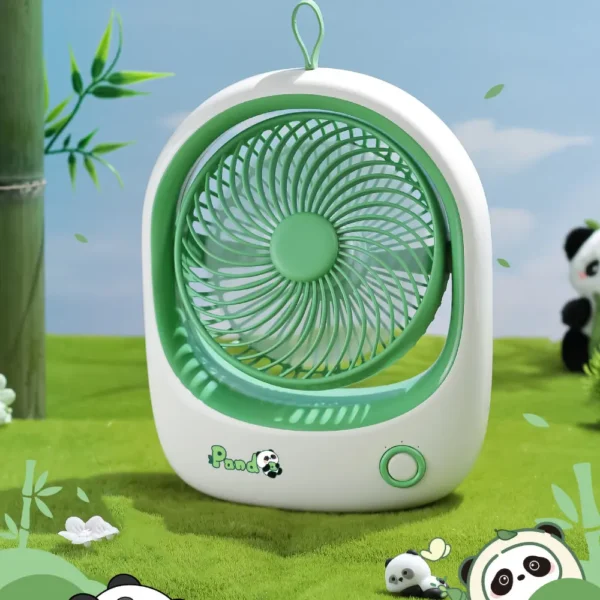 WPLSFN000232-01 Panda Desk Fan USB Rechargeable Mini Desktop Portable Fan
