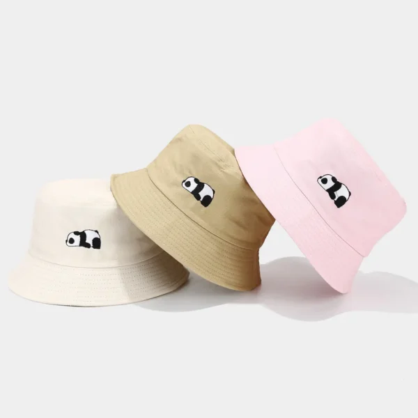 WPCTHABH0112-0118-02 Panda Embroidery Bucket Hat