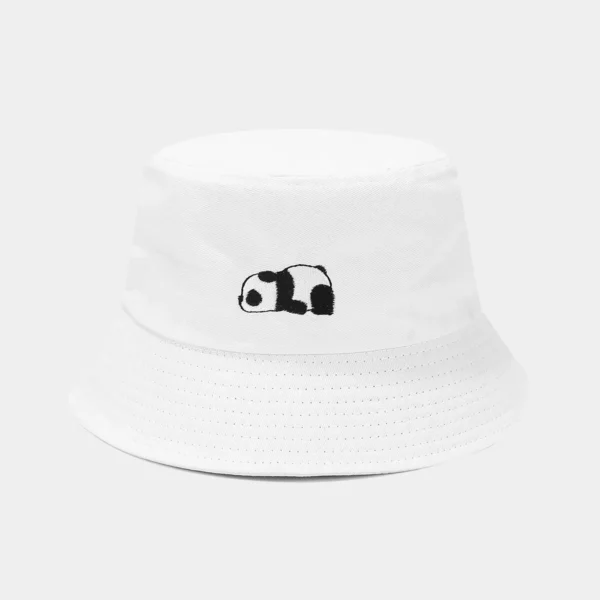 WPCTHABH0113 Panda Embroidery Bucket Hat Outdoor Fashion Sun Protection Hat