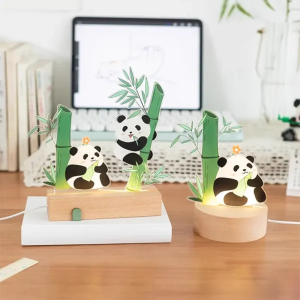 WPDTOM000075-0076-01 Panda Hua Hua Bedroom Bedside Night Light Ornament Gift