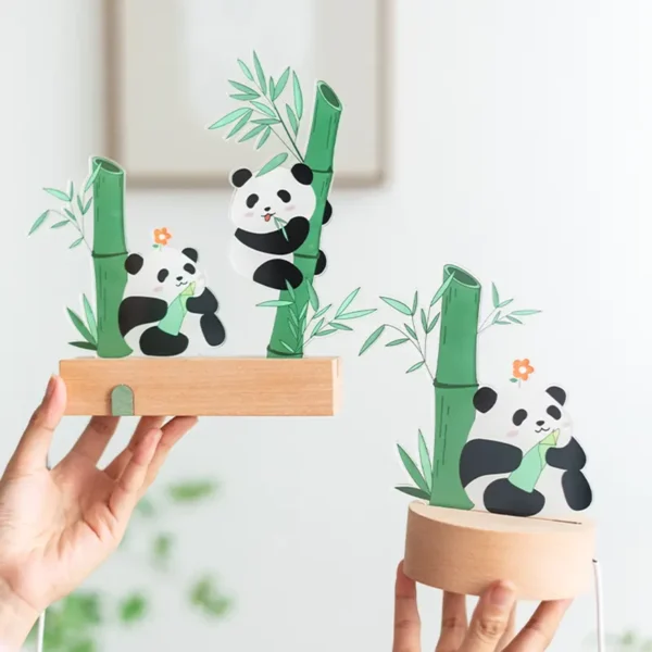 WPDTOM000075-0076-03 Panda Hua Hua Bedroom Bedside Night Light Ornament Gift