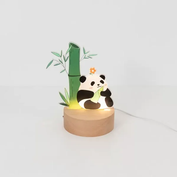 WPDTOM000075 Panda Hua Hua Bedroom Bedside Night Light Ornament Gift