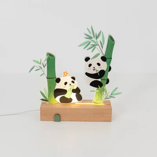 WPDTOM000076 Panda Hua Hua Bedroom Bedside Night Light Ornament Gift