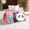 WPHHTB000260 Panda Hua Hua Cartoon Cute Tissue Box Home Tissue Organizer