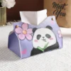 WPHHTB000258 Panda Hua Hua Cartoon Cute Tissue Box Home Tissue Organizer