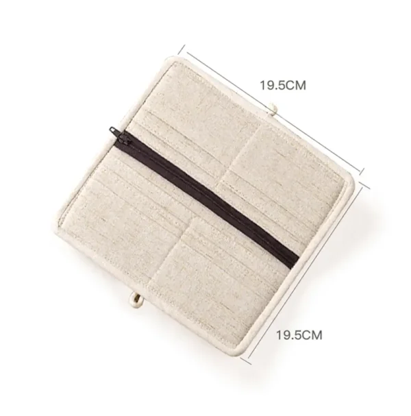 WPBGWC000180-0185-02 Panda Hua Hua Fabric Wallet Chinese Style Cotton Linen Wallet