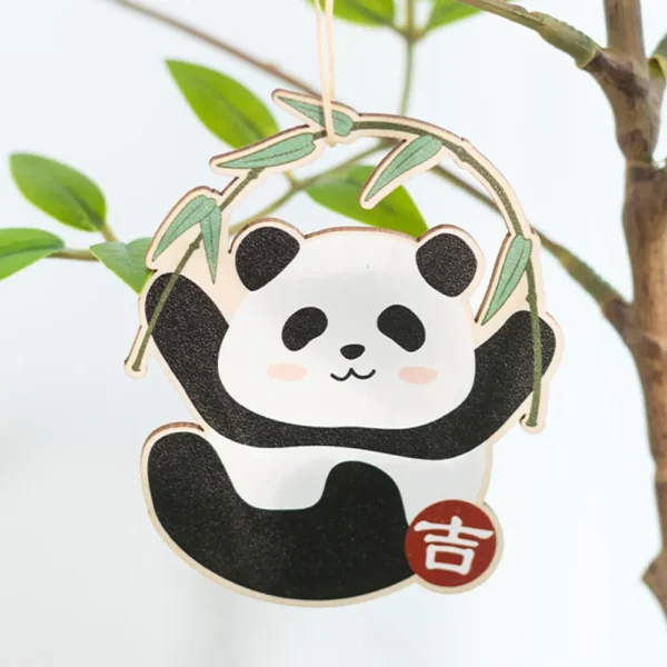 WPDCFM000033-03 Panda Hua Hua Magnetic Door Decor Fridge Magnet 3-Piece Set