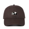 WPCTHASC0033 Panda Baseball Cap Hip-Hop Snapback Cap Coffee