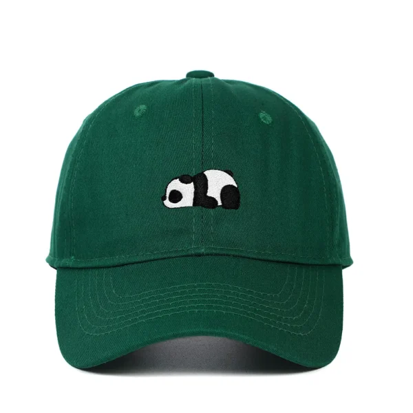 WPCTHASC0038 Panda Baseball Cap Hip-Hop Snapback Cap Green