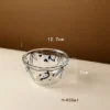 Panda Pattern Glass Bowl Stylish Tableware Baking Salad Bowl