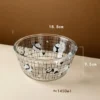 Panda Pattern Glass Bowl Stylish Tableware Baking Salad Bowl