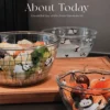 Panda Pattern Glass Bowl Stylish Tableware Baking Salad Bowl