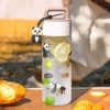 WPLSCPPC0100-01 Panda Plastic Water Bottle Portable Large Capacity Travel Mug
