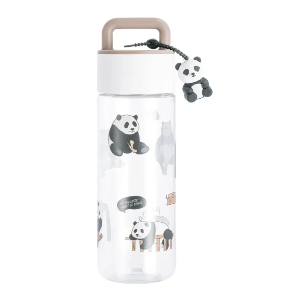 WPLSCPPC0100-05 Panda Plastic Water Bottle Portable Large Capacity Travel Mug
