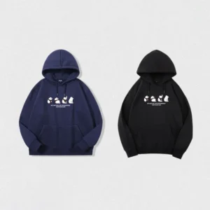 WPCTSS000402-0431 Panda Print Creative Pullover Fleece Men's Hoodie Sweatshirt