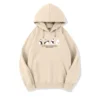 WPCTSS000426 Panda Print Creative Pullover Fleece Casual Hoodie Sweatshirt Apricot