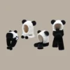 WPCTHAHW0131-0134-01 Panda Shaped Hat Warm Plush Earflap Hat Versatile Headwrap