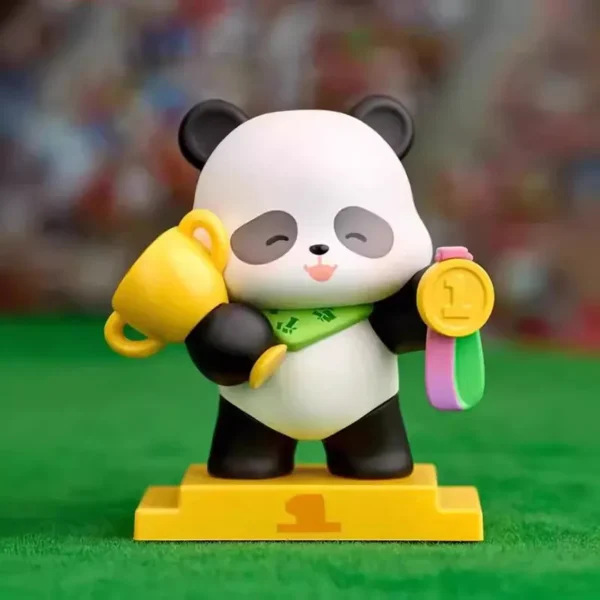 WPDTOM000073-02 Panda Sports Series Blind Box Figurine Cartoon Doll Desk Decor