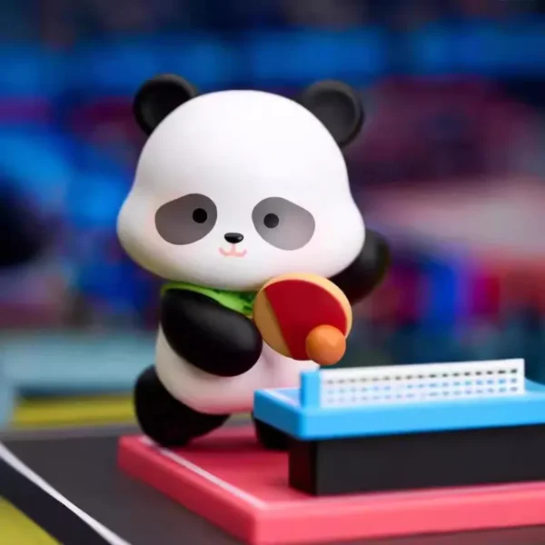 WPDTOM000073-04 Panda Sports Series Blind Box Figurine Cartoon Doll Desk Decor