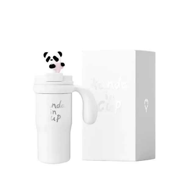 WPLSCPTM0140 Panda-Themed Jumbo Insulated Cup Ceramic Liner Thermos
