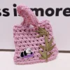 Panda Under Bamboo Leaves Simple Cute Woven Handbag