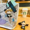 WPDCCM000108-0109-02 Panda Wearing Hat Cartoon Keychain Gift Small Ornament
