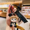 WPDCCM000109 Panda Wearing Hat Cartoon Keychain Gift Small Ornament