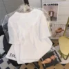 Pixel Panda Print Women's Short Sleeve T-Shirt Round Neck Top