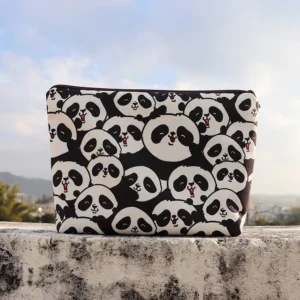 WPBGHB000209 Playful Cute Panda Makeup Bag Portable Organizer Toiletry Bag