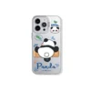 WPASPC000529-0544-02 Playful Panda Laser Silver Apple iPhone Case