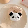 WPDCHA000237 Plush Panda Hair Clip Cute Cartoon Hair Tie Headwear Accessory