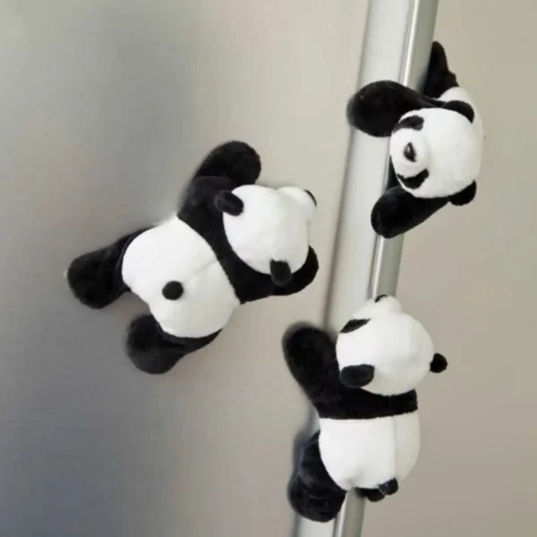 Plush Panda Toy Fridge Magnet Creative Home Decor