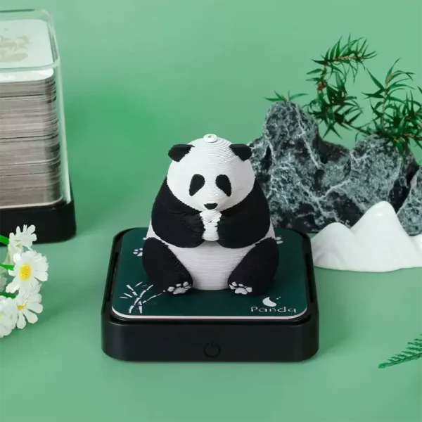 WPLSCD000362-01 Popular Panda 3D Sticky Note Sculpture Calendar Creative Gift