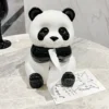 WPHHTB000248-02 Realistic Panda Shaped Tissue Box Ceramic Home Decor