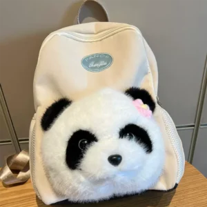 WPBGBP000053-0054-01 Realistic Plush Panda Backpack Cute Shoulder Bag