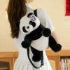 WPBGBP000058-0059-02 Realistic Plush Panda Casual Backpack Children's Gift School Bag