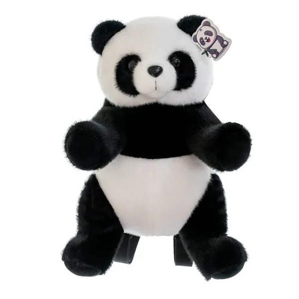 WPBGBP000058-0059-05 Realistic Plush Panda Casual Backpack Children's Gift School Bag