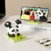 WPDTOM000027-0031-05 Resin Phone Stand Fun Cartoon Panda Desk Decor Ornament