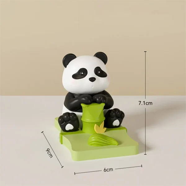 WPDTOM000027 Resin Phone Stand Fun Cartoon Panda Desk Decor Ornament