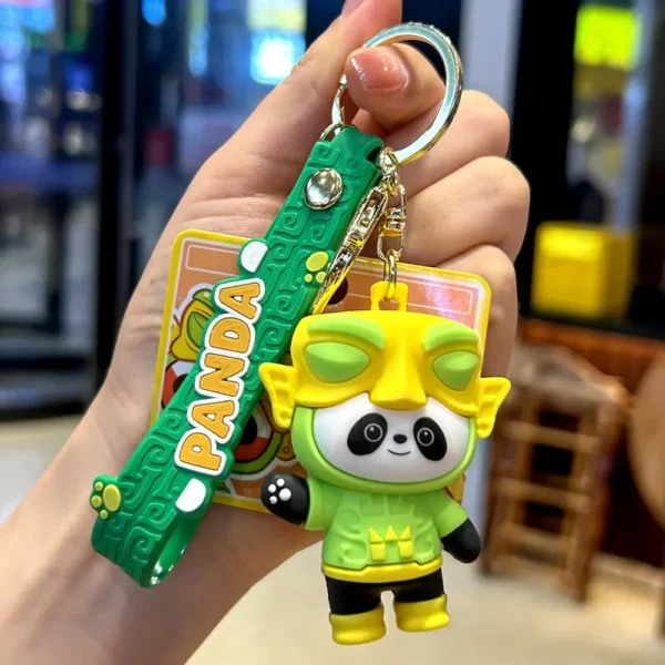 WPDCCM000088-02 Sanxingdui Panda Toy Cartoon Keychain Souvenir Bag Charm